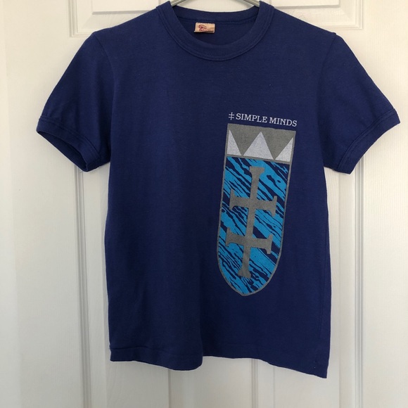 Simple Minds official concert T and pin. 1984 North American tour. - Picture 1 of 4